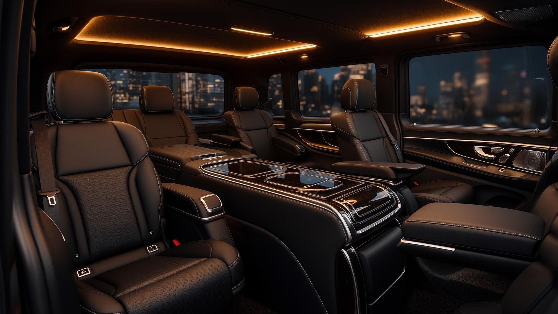 8 Seater Executive interior